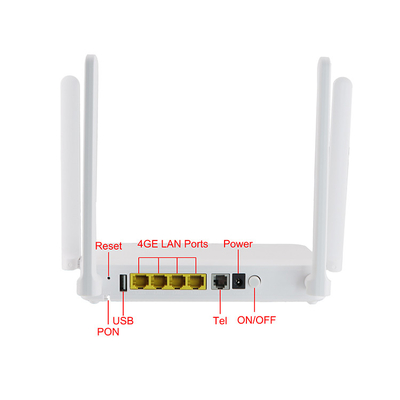 Doppelband-Wifi GPON ONU Router 4GE+1POTS+Wifi kompatibel mit ZTE-Last