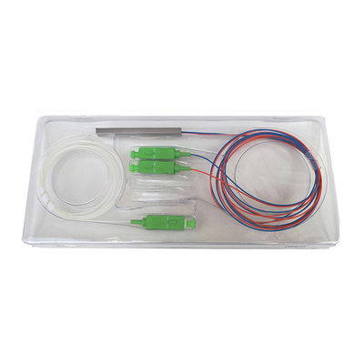 Stahlsc-Verbindungsstück des rohr Gpon-Faser-Optikteiler-1x2 1650nm