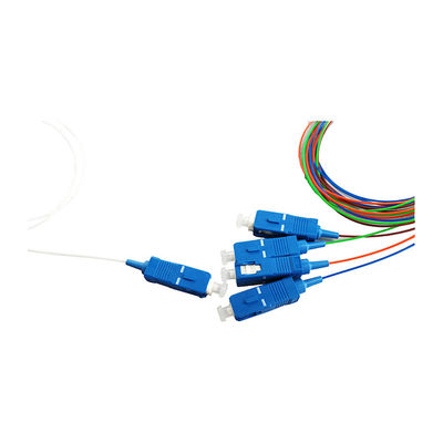 4 Faser-Teiler-optische Energie 1550nm Stahlröhren-G657A1 der Weisen-1x4
