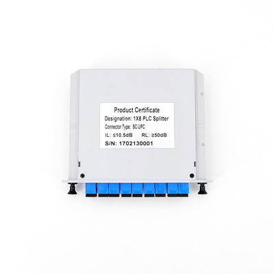 Teiler Kassetten-Karte Gpon 1x8 optisches UPC-Verbindungsstück niedrige PDL
