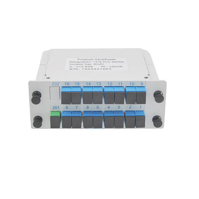 Faser des Kassetten-Divisor-1x16 Optik-niedrige Einfügungsdämpfung PLC-Teiler-APC