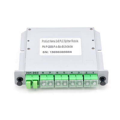 ABS 2x8 Kasten-Kassetten-Karten-Einfügung Multimodefaser-Optikteiler Plc LGX