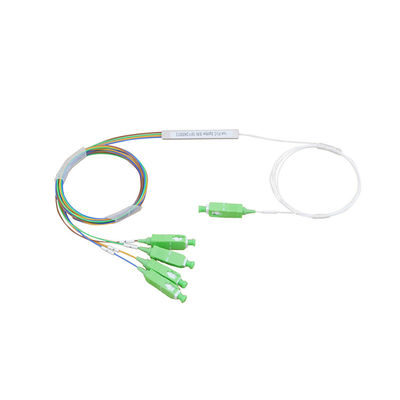 Faser 1x4 Optik-passive APC Vernetzung PLC-Teiler Gpon Verbindungsstück-1.5m FTTH