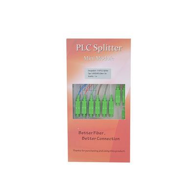 CATV-Telekommunikations-Faser Optik-PLC-Teiler 1x8 Mini-Inspektion G657A1