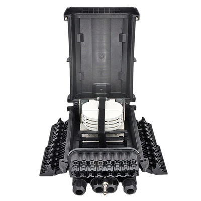 Horizontaler IP68 Pole Faser-Optikbeendigungs-Kasten der Faser-Optiksockel-Platten-155mm Ftth