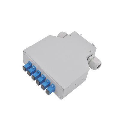 Aluminium-Kern Sc-Duplexlärm-Schienen-Anschlusskasten Ftth 45,3 Millimeter 6