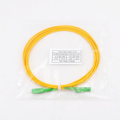 Verbindungskabel-Simplexmonomode- Sc Lc der Faser-E2000 Optikdes verbindungskabel-3m UPC
