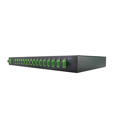 Gestell-Berg-Faser 1x16 1U Optik-PLC-Teiler für Telekommunikation